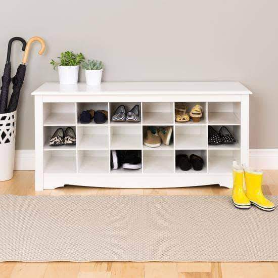 Shoe cubby bench sale