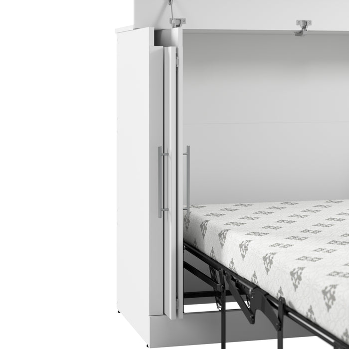 Modubox Nebula 69W Full Cabinet Bed with Matteress in White