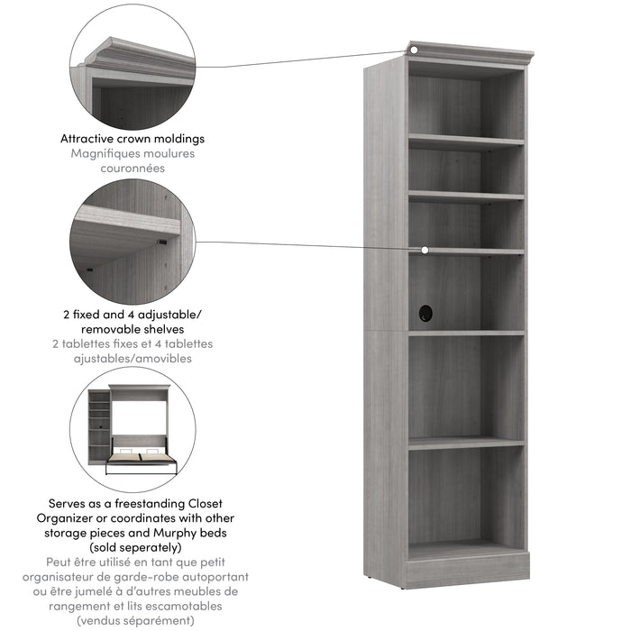 Modubox Versatile 25W Closet Organize in Platinum Grey