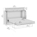 Modubox Nebula 75W Queen Cabinet Bed with Matteress in White