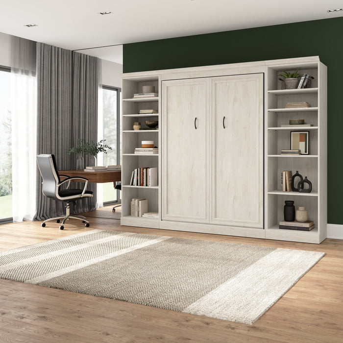 Versatile Full Murphy Wall Bed and 2 Storage Units - Available in 3 Colours