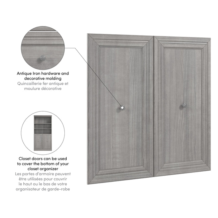 Modubox 2 Door Set For Versatile 36W Closet Organize in Platinum Grey