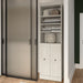 Modubox Versatile 25W Closet Organizer with Doors in Linen White Oak