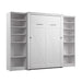 Modubox Key West 111W Full Murphy Bed with Closet Organizers (113W) in Pure White Oak