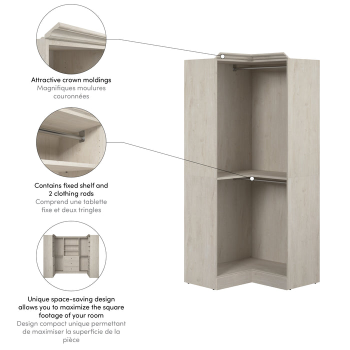 Versatile 36” Corner Closet Organizer - Available in 3 Colours