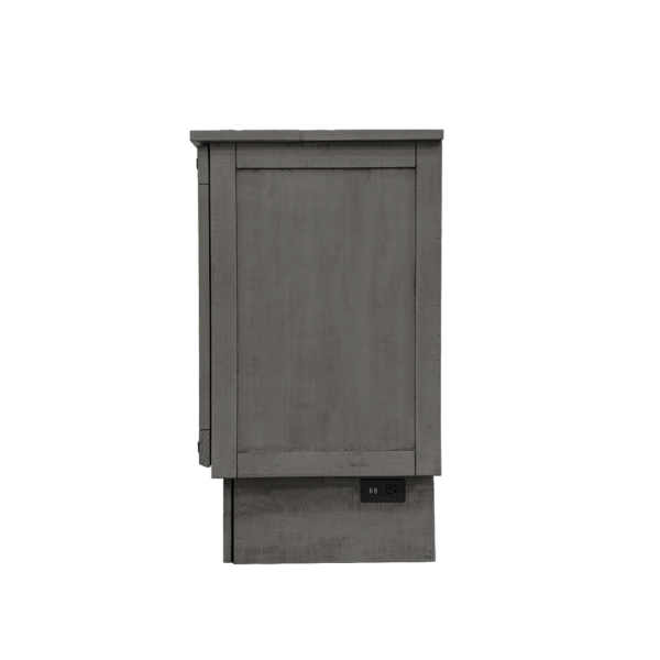 Dawson Queen Size Murphy Cabinet Bed in Grey