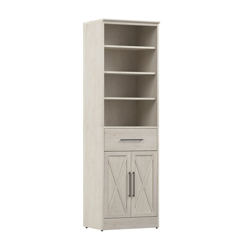 Modubox Key West 25W Closet Organizer with Drawer and Doors in Linen White Oak