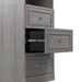 Modubox Versatile 50W Closet Organization System with Drawers in Platinum Grey