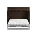 Modubox Pur 69W Full Cabinet Bed with Matteress in Black Walnut