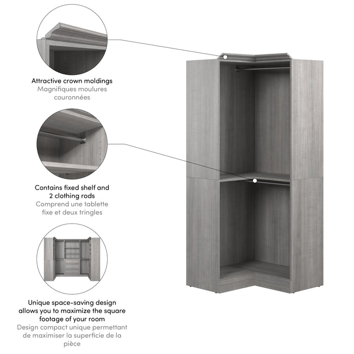 Versatile 36” Corner Closet Organizer - Available in 3 Colours