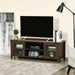 Aosom Homcom Fireplace Tv Stand For Tvs Up To 60 inches, Wood Tv Cabinet W/ Storage Doors Or Living Room, offic in Coffee