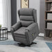 Aosom Homcom Lift Chair For Elderly, Power Chair Recliner with Footrest, Remote Control, Side Pockets For Living Room in Dark Grey