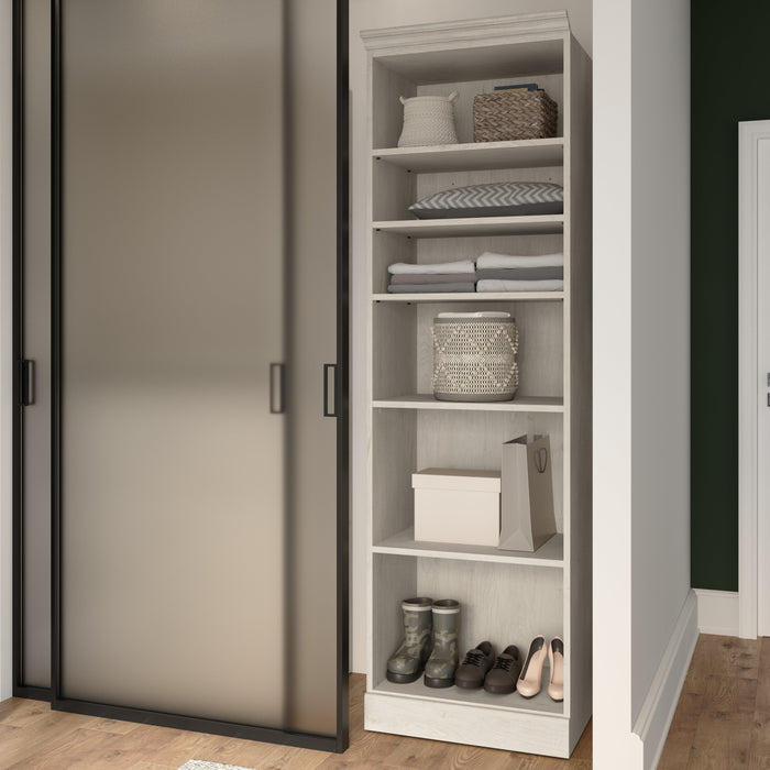 Modubox Versatile 25W Closet Organizer in Linen White Oak