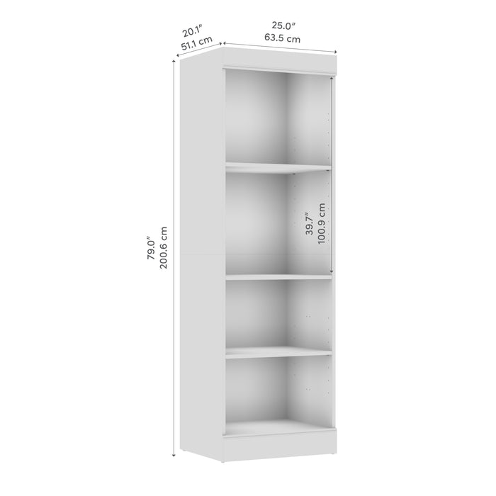 Modubox Edge 25W Closet Organizer in White