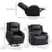 Aosom Homcom Lift Chair For Seniors, Pu Leather Upholstered Electric Recliner Chair with Remote, Side Pockets, Quick Assembly in Black