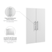 Modubox Nebula 24W 2 Door Set For Nebula 25W Closet Organizer in White