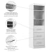 Modubox Nebula 25W Closet Organizer with Drawers in White