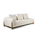 VIG Furnitur Modrest Fleury - Contemporary Cream Fabric and Walnut Laf Sectional Sofa