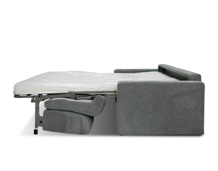 VIG Furnitur Lamod Italia Revers - Italian Modern Leather Queen Sofabed in Grey