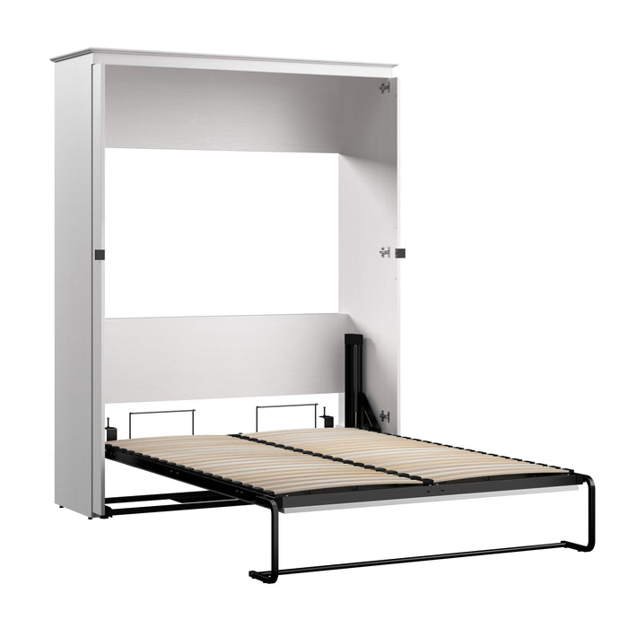 Modubox Key West 63W Full Murphy Bed in Pure White Oak