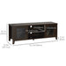 Aosom Homcom Fireplace Tv Stand For Tvs Up To 60 inches, Wood Tv Cabinet W/ Storage Doors Or Living Room, offic in Coffee