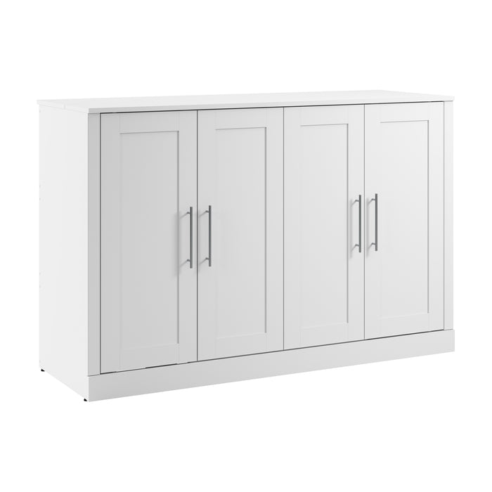 Modubox Pur 69W Full Cabinet Bed with Matteress in White