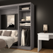 Modubox Nebula 25W Closet Organiz in Bark Grey