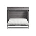 Modubox Nebula 69W Full Cabinet Bed with Matteress in Bark Grey