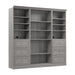 Modubox Versatile 86W Closet Organizer with Drawers in Platinum Grey