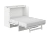 AFI Furnishings Afi Northfield Size Murphy Bed Chest with 6" Matteress, Storage Drawer, & Built-in Charger Full siz in White