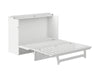 AFI Furnishings Afi Northfield Size Murphy Bed Chest with 6" Matteress, Storage Drawer, & Built-in Charger Queen siz in White