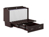 AFI Furnishings Afi Nantucket Murphy Bed Chest with 6" Matteress, Storage Drawer & Built-in Charger Full siz in Espresso