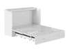 AFI Furnishings Afi Southamptonne Murphy Bed Chest with 6" Matteress, Storage Drawer, & Built-in Charger Queen siz in White