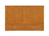 AFI Furnishings Afi Hamiltonne Murphy Bed Chest with 6" Matteress, Storage Drawer, & Built-in Charger Queen siz in Light Toffee