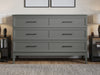 AFI Furnishings Santa Fe Solid Wood Murphy Bed Chest with 6" Matteress & Built-in Charger Queen siz in Grey