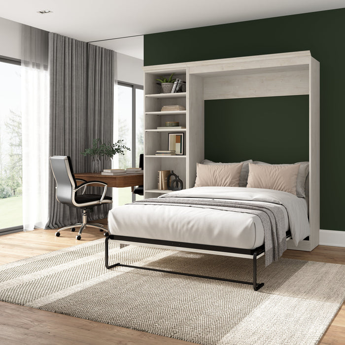 Versatile Full Murphy Wall Bed and 1 Storage Unit - Available in 3 Colours