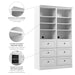 Modubox Versatile 50W Closet Organization System with Drawers in White