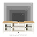 Aosom Homcom Fireplace Tv Stand For Tvs Up To 60 inches, Wood Tv Cabinet W/ Storage Doors Or Living Room, offic in White