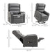 Aosom Homcom Lift Chair For Elderly, Power Chair Recliner with Footrest, Remote Control, Side Pockets For Living Room in Dark Grey