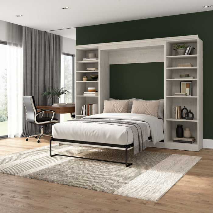 Versatile Full Murphy Wall Bed and 2 Storage Units - Available in 3 Colours