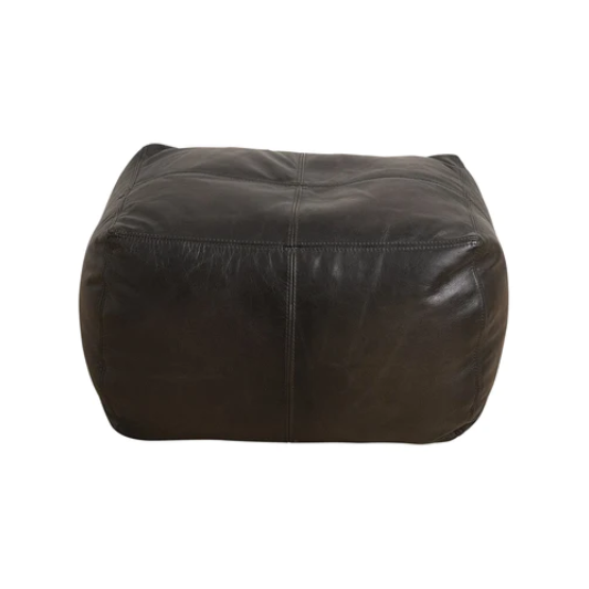 The Footsie Leather Bean Bag Ottoman - Available in 5 Colours