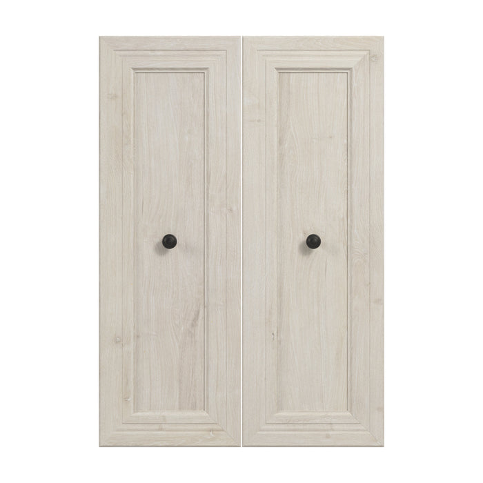 Modubox Versatile 2 Door Set For Versatile 25W Closet Organizer in Linen White Oak