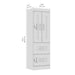 Modubox Edge 25W Wardrobe in White