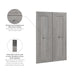 Modubox Versatile 2 Door Set For Versatile 25W Closet Organize in Platinum Grey