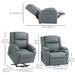 Aosom Homcom Lift Chair For Seniors, Pu Leather Upholstered Electric Recliner Chair with Remote, Side Pockets, Quick Assembl in Grey