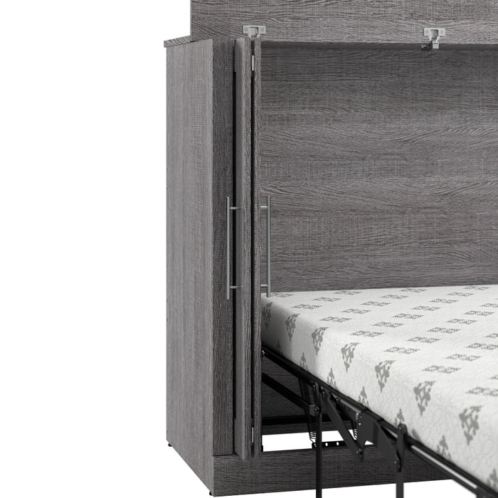 Modubox Pur 75W Queen Cabinet Bed with Matteress in Bark Grey