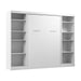 Modubox Nebula Full Murphy Bed and 2 Closet Organizers (109W) in White