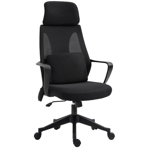 Aosom Office Chair High Back Ergonomic Executive Office Chair with Massage Lumbar Support