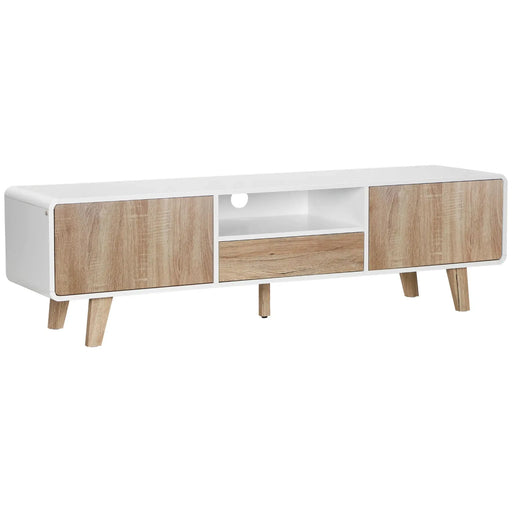 Aosom TV Stand Modern TV Stand Cabinet For Up To 60" TV with Push-Open Drawer, Storage Compartment and Cable Management