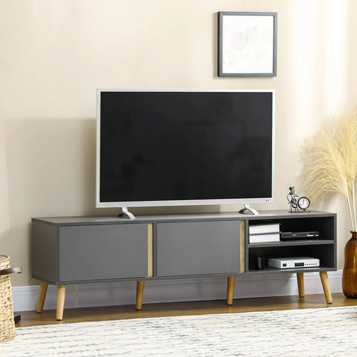 Aosom TV Stand TV Stand For Up To 55" TV in Dark Grey